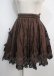 画像1: metamorphose / 3段スカート  ブラウン Y-25-03-17-108-ME-SK-SZ-ZY (1)