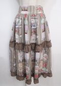 axes femme kawaii / ティティ×ベアファミリースカート M 茶 Y-25-03-17-110-AX-SK-SZ-OS