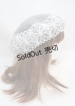 画像3: m petit by misako / TT*AMレースBベレー  中灰 Y-25-03-17-021-LO-AC-SZ-ZY
