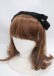 画像1: Ank Rouge / ロゴプレートベロアリボンカチューシャ  黒 Y-25-03-17-025-CA-AC-SZ-ZY (1)