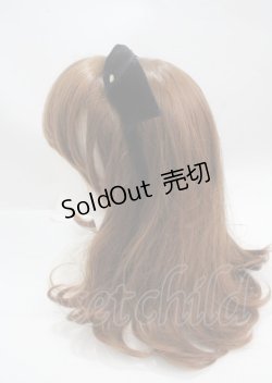 画像2: Ank Rouge / ロゴプレートベロアリボンカチューシャ  黒 Y-25-03-17-025-CA-AC-SZ-ZY