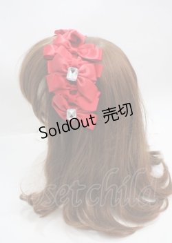 画像2: Angelic Pretty / Prima Ribbonカチューシャ  レッド Y-25-03-17-030-AP-AC-SZ-ZY