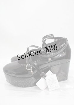 画像2: csT&P / クロスストラップパンプス M エナメル黒 Y-25-03-17-033-LO-SH-SZ-ZY
