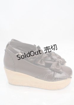 画像4: axes femme kawaii / トリプルリボンシューズ M 茶 Y-25-03-17-036-AX-SH-SZ-ZY