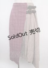 axes femme / チェック×チェックスカート M ピンク Y-25-03-20-052-AX-SK-SZ-ZI