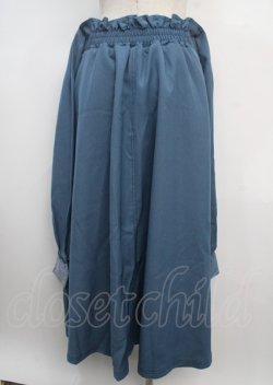 画像2: axes femme POETIQUE / 袖デザインラップ風スカート M ブルー Y-25-03-20-057-AX-SK-SZ-ZI