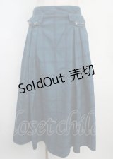 axes femme / ビット付サイドタックスカート F グリーン Y-25-03-20-058-AX-SK-SZ-ZI