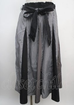 画像1: axes femme / 切替ロングフレアスカート F 黒 Y-25-03-20-060-AX-SK-SZ-ZI
