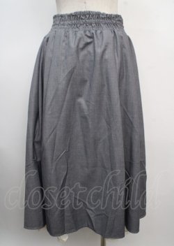画像2: axes femme / スリット入りロングスカート M グレー Y-25-03-20-061-AX-SK-SZ-ZI