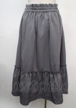 画像2: axes femme / 花刺繍入り切替フレアスカート M グレー Y-25-03-20-063-AX-SK-SZ-ZI
