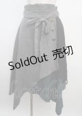 axes femme POETIQUE / 連ボタンイレヘムスカート M 黒 Y-25-03-20-064-AX-SK-SZ-ZI