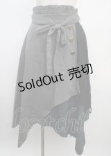 axes femme POETIQUE / 連ボタンイレヘムスカート M 黒 Y-25-03-20-064-AX-SK-SZ-ZI