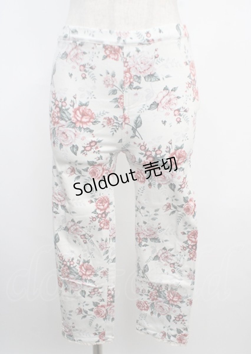 画像1: 【SALE】axes femme / 裾プチバラ使いレギンス M ピンク Y-25-03-20-065-AX-PA-SZ-ZT175 (1)