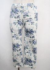 画像1: 【SALE】axes femme / 裾プチバラ使いレギンス M 青 Y-25-03-20-066-AX-PA-SZ-ZT174 (1)