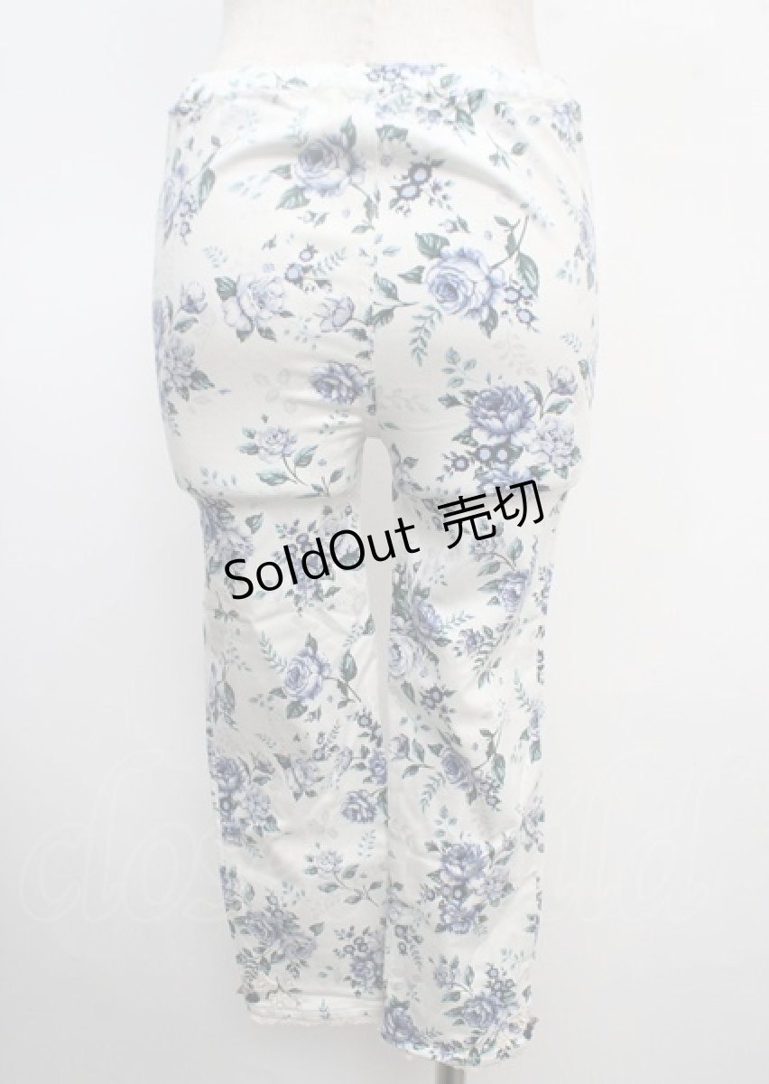画像2: 【SALE】axes femme / 裾プチバラ使いレギンス M 青 Y-25-03-20-066-AX-PA-SZ-ZT174 (2)
