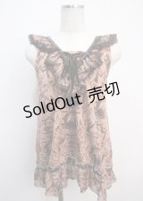 axes femme / アンティークptニットノースリーブ M 淡ピンク Y-25-03-20-071-AX-TO-SZ-ZI
