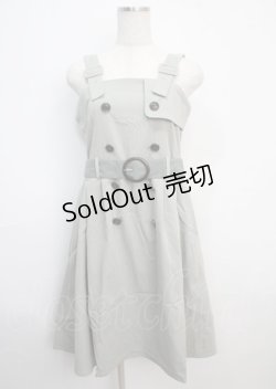 画像1: axes femme POETIQUE / バイカラートレンチワンピ M カーキ Y-25-03-20-072-AX-OP-SZ-ZI