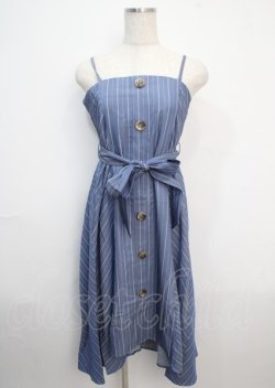 画像1: axes femme / フィッシュテールワンピース M ブルー Y-25-03-20-074-AX-OP-SZ-ZI