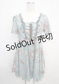 axes femme / 薔薇柄ワンピース M Bグリーン Y-25-03-20-079-AX-OP-SZ-ZI