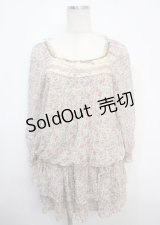 axes femme / 小花柄2ピース風チュニック M オフ Y-25-03-20-082-AX-OP-SZ-ZY