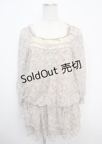 axes femme / 小花柄2ピース風チュニック M オフ Y-25-03-20-082-AX-OP-SZ-ZY