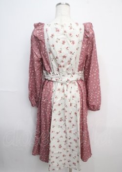 画像2: axes femme / 花柄切替ワンピース M コイピンク Y-25-03-20-083-AX-OP-SZ-ZI
