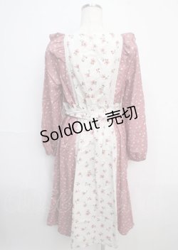 画像2: axes femme / 花柄切替ワンピース M コイピンク Y-25-03-20-083-AX-OP-SZ-ZI