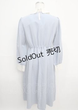 画像2: axes femme / ヨークレースアップロングワンピース  サックス Y-25-03-20-085-AX-OP-AS-ZI