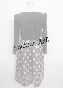 画像2: axes femme / ドッキングワンピース M 紺 Y-25-03-20-086-AX-OP-SZ-ZI