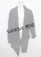 axes femme / レース使いコーディガン M 紺 Y-25-03-20-088-AX-OP-SZ-ZI
