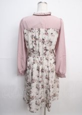 画像2: 【SALE】axes femme / ビスチェ切替バラ柄ワンピース M 生成り Y-25-03-20-089-AX-OP-SZ-ZT505 (2)