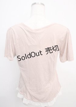 画像2: axes femme / リボン付きブロッキングプルオーバー M アワピンク Y-25-03-20-099-AX-TO-SZ-ZY