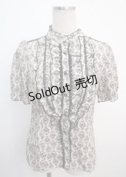 画像1: axes femme / 壁紙柄ブラウス M キナリ Y-25-03-20-108-AX-BL-SZ-ZI