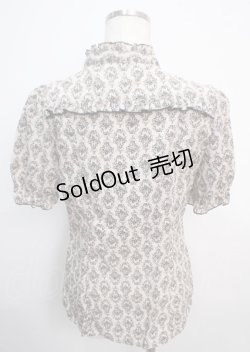画像2: axes femme / 壁紙柄ブラウス M キナリ Y-25-03-20-108-AX-BL-SZ-ZI