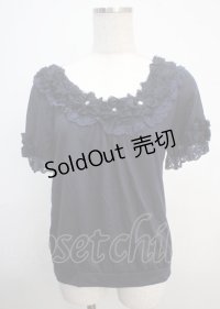 axes femme / 立体お花付きプルオーバー M コン Y-25-03-20-012-AX-TO-SZ-ZY