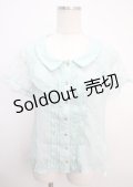 axes femme / Backリボンブラウス  ミント Y-25-03-20-014-AX-BL-AS-ZY
