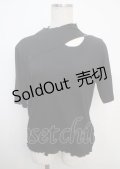 axes femme / カットワークプチハイトップス M 黒 Y-25-03-20-015-AX-TO-SZ-ZI