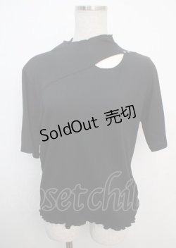 画像1: axes femme / カットワークプチハイトップス M 黒 Y-25-03-20-015-AX-TO-SZ-ZI