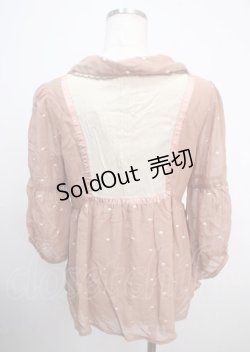 画像2: axes femme / ドット刺繍衿付ブラウス M アワピンク Y-25-03-20-027-AX-BL-SZ-ZY