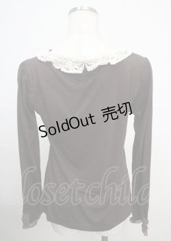 画像2: axes femme / 襟付き巻きバラプルオーバー  茶 Y-25-03-20-035-AX-TO-SZ-ZI