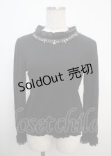 axes femme / フリルカットプルオーバー M 黒 Y-25-03-20-039-AX-TO-SZ-ZI