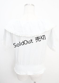 画像2: axes femme / 裾リボンカットプルオーバー M サックス Y-25-03-20-041-AX-TO-SZ-ZI