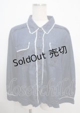 axes femme / ブラウス M 紺 Y-25-03-20-043-AX-BL-SZ-ZI
