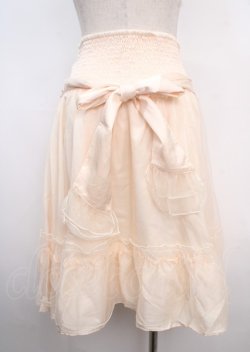 画像2: axes femme kawaii / コルセット風ティアードスカート M 生成り Y-25-03-20-045-AX-SK-SZ-ZI