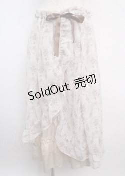 画像1: axes femme / オーナメント柄ラップスカート M  Y-25-03-20-047-AX-SK-SZ-ZI