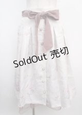 axes femme / スイートピーパネル柄スカート M 生成り Y-25-03-20-048-AX-SK-SZ-ZY
