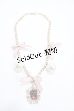 画像1: Maison de FLEUR / ビジューリボンバッグチャーム  ピンク Y-25-03-21-001-LO-ZA-SZ-ZY