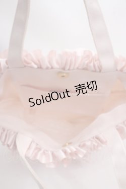 画像5: Maison de FLEUR / フリルキャンバスSトートバッグ F ピンク Y-25-03-21-042-LO-BG-SZ-ZY
