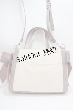 画像2: Maison de FLEUR / キャンバススクエアトートバッグ F ピンク Y-25-03-21-046-LO-BG-SZ-ZY
