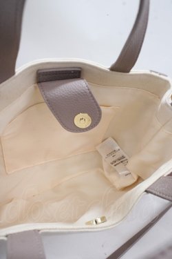 画像3: Maison de FLEUR / キャンバススクエアトートバッグ F ピンク Y-25-03-21-046-LO-BG-SZ-ZY
